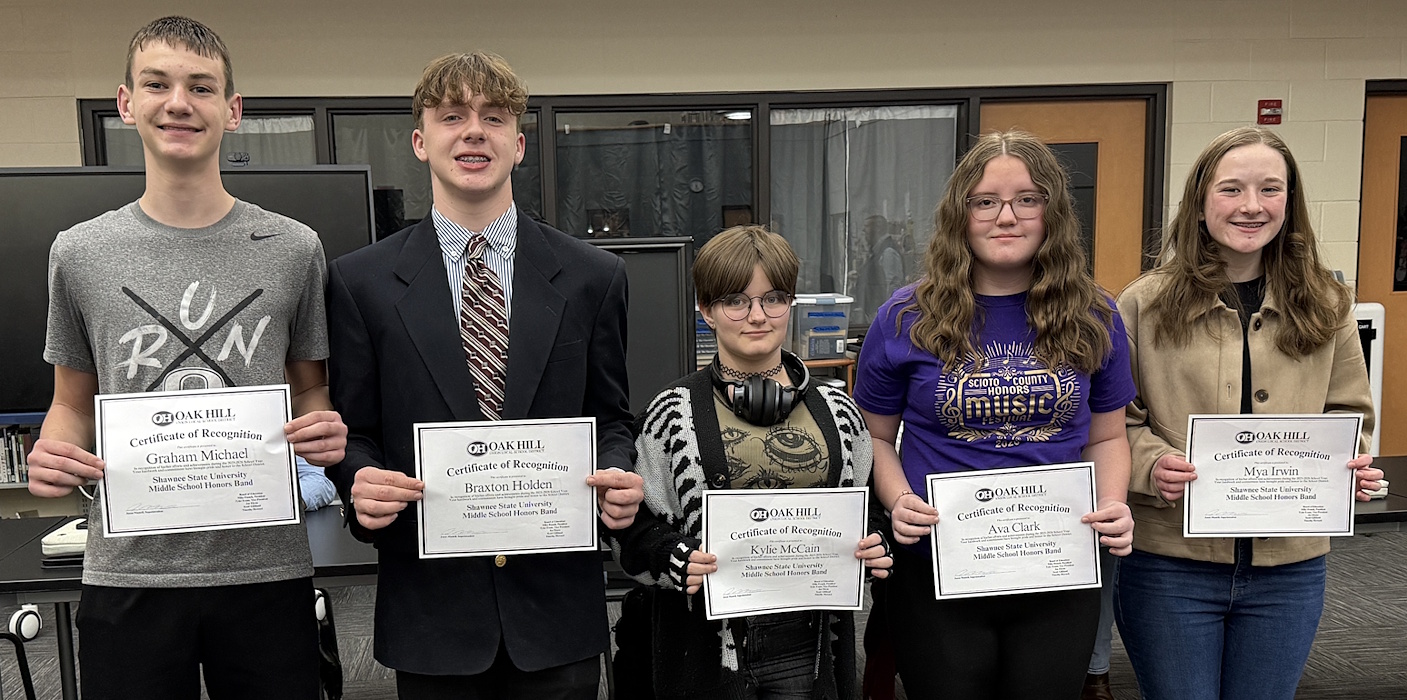 Photo of Graham Michael, Braxton Holden, Kylie McCain, Ava Clark, and Mya Irwin.